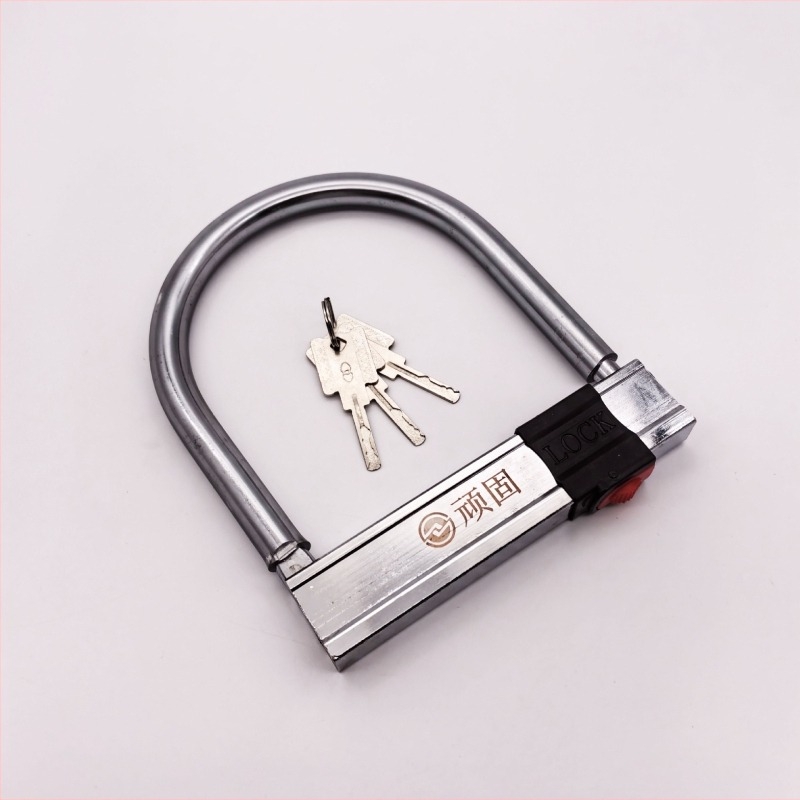 Încuietoare U pentru motocicletă, cu design antifurt, corp din oțel, model 215, 0,99 kg, potrivită pentru motociclete și tricicluri