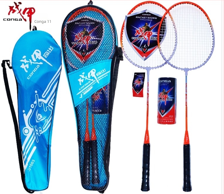 Rachetă de badminton, ramă din alt material, duritatea tijelor moderată, origine Zhejiang.