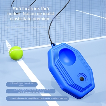 Antrenor de tenis pentru joc solo cu coardă (material: fibră chimică; greutate: 220–240 g; marcă: Nothing)