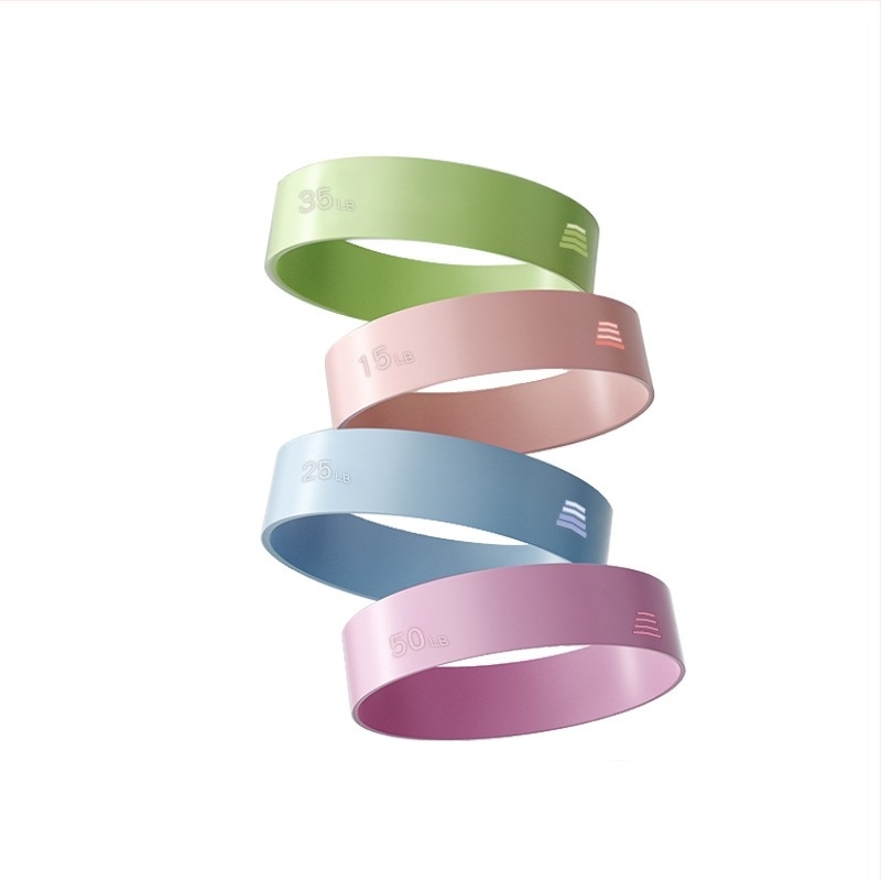 Bandă de rezistență din silicon pentru fitness – inele elastice antiderapante pentru antrenament șolduri, yoga și forță