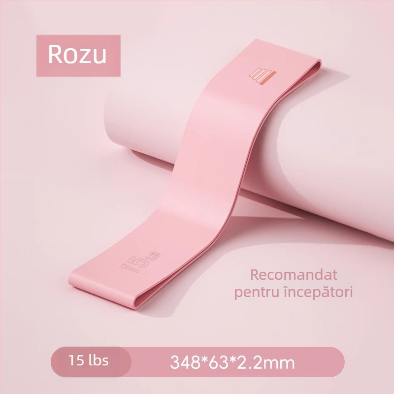 Bandă de rezistență din silicon pentru fitness – inele elastice antiderapante pentru antrenament șolduri, yoga și forță