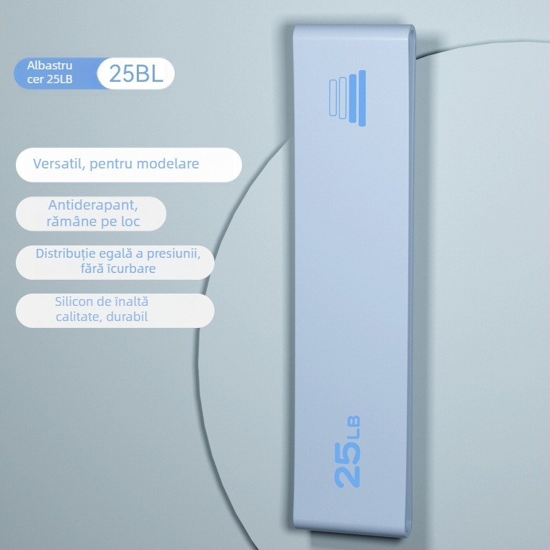 Bandă de yoga din silicon cu aderență anti-derapantă pentru antrenamentul fesierilor și ridicarea șoldurilor — echipament de întindere, cod AL1007367655