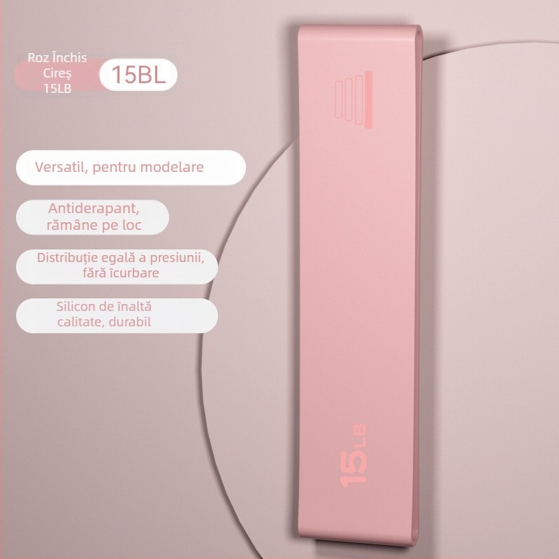 Bandă de yoga din silicon cu aderență anti-derapantă pentru antrenamentul fesierilor și ridicarea șoldurilor — echipament de întindere, cod AL1007367655