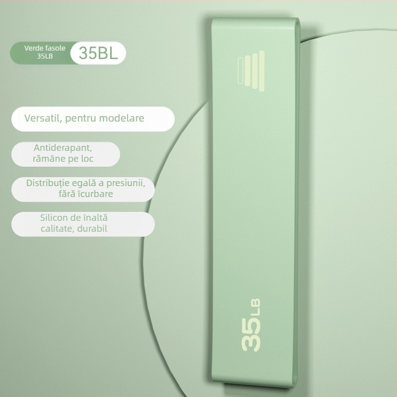 Bandă de yoga din silicon cu aderență anti-derapantă pentru antrenamentul fesierilor și ridicarea șoldurilor — echipament de întindere, cod AL1007367655