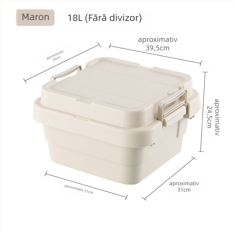 Cutie de depozitare auto, portabilă, multifuncțională, cu capac rabatabil