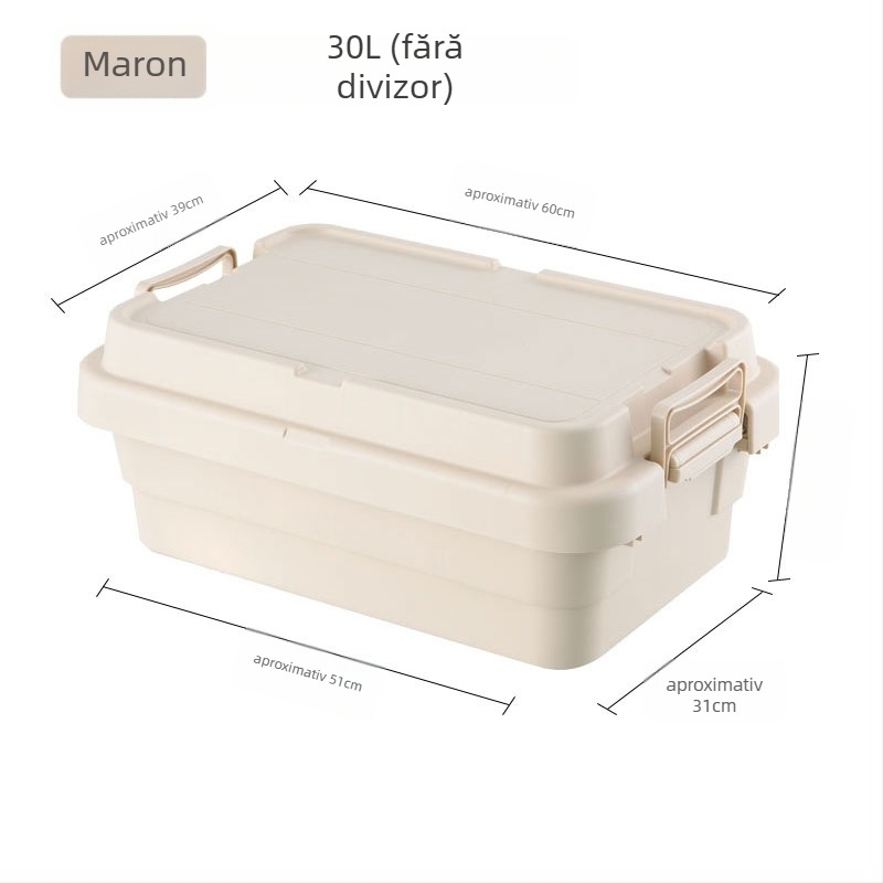 Cutie de depozitare auto, portabilă, multifuncțională, cu capac rabatabil