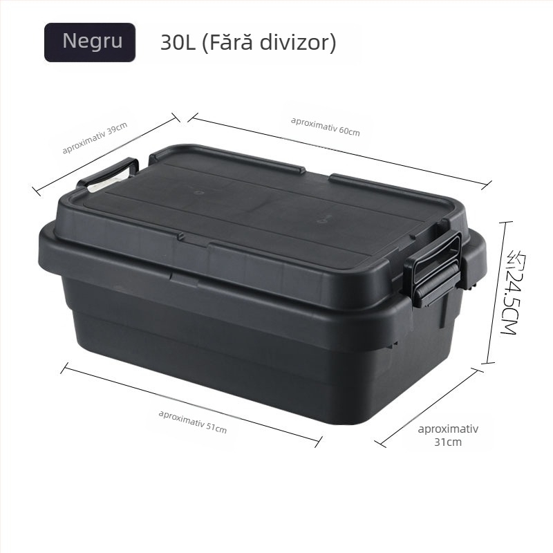 Cutie de depozitare auto, portabilă, multifuncțională, cu capac rabatabil