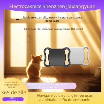 Guler localizator pentru animale de companie cu GPS – compact, material ABS, baterie tip buton, urmărire la nivel mondial, 10 g, origine Shenzhen
