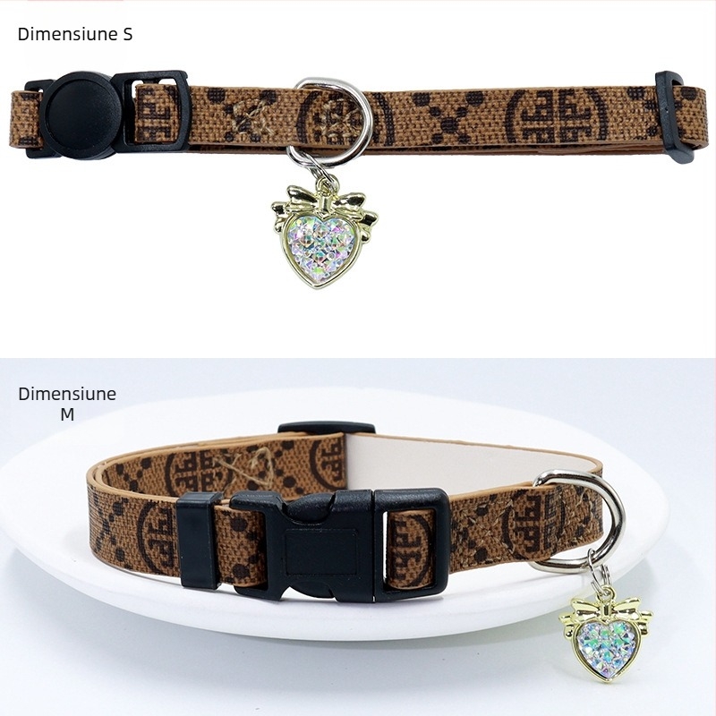 Carcasă de protecție pentru zgarda AirTag – imprimeu leopard, piele artificială, potrivire universală, AURORA PET