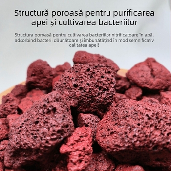 Pietre de amenajare pentru acvariu cu piatră vulcanică, nisip ceramic fără spălare, piatră pentru hidroponie, nisip de fund, oxigenare a apei