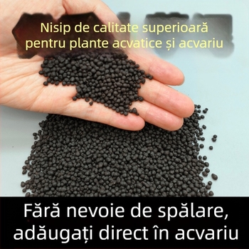Pietre de amenajare pentru acvariu cu piatră vulcanică, nisip ceramic fără spălare, piatră pentru hidroponie, nisip de fund, oxigenare a apei