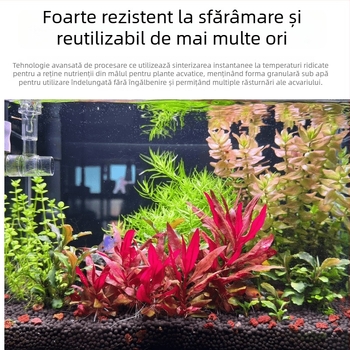 Pietre de amenajare pentru acvariu cu piatră vulcanică, nisip ceramic fără spălare, piatră pentru hidroponie, nisip de fund, oxigenare a apei