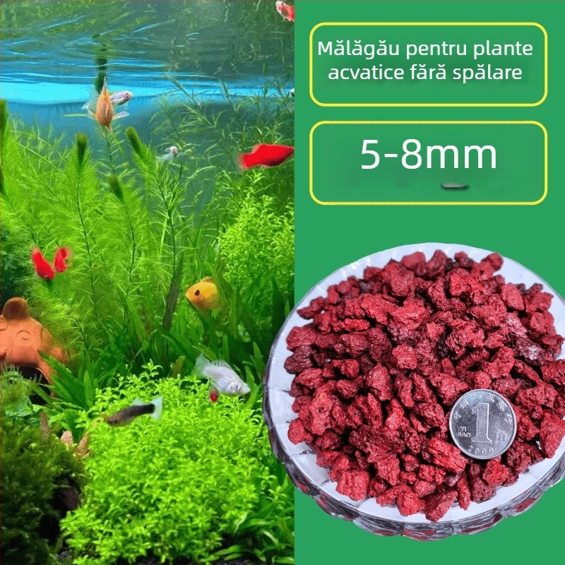 Pietre de amenajare pentru acvariu cu piatră vulcanică, nisip ceramic fără spălare, piatră pentru hidroponie, nisip de fund, oxigenare a apei
