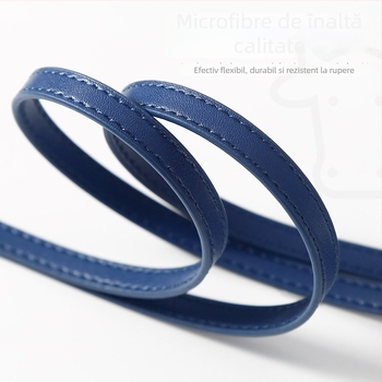 Lanyard de telefon cu buzunar pentru card, piele Ultrafilm, stil modern simplu, Kim Peak Ikadi