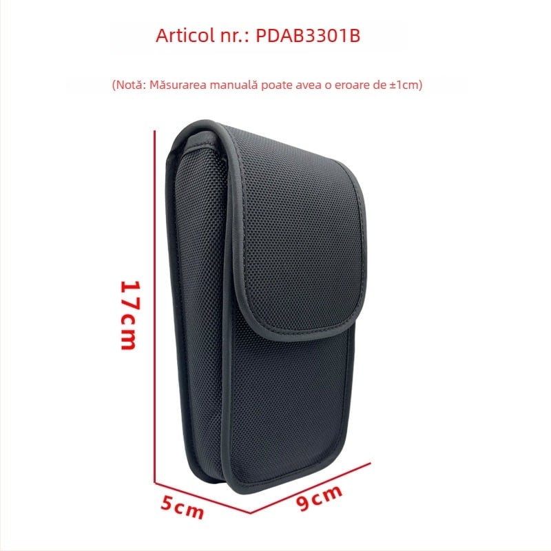 Husă protecție pentru terminal portabil POS/PDA – nylon, RFID compatibil, imprimare logo personalizat, greutate 200 g