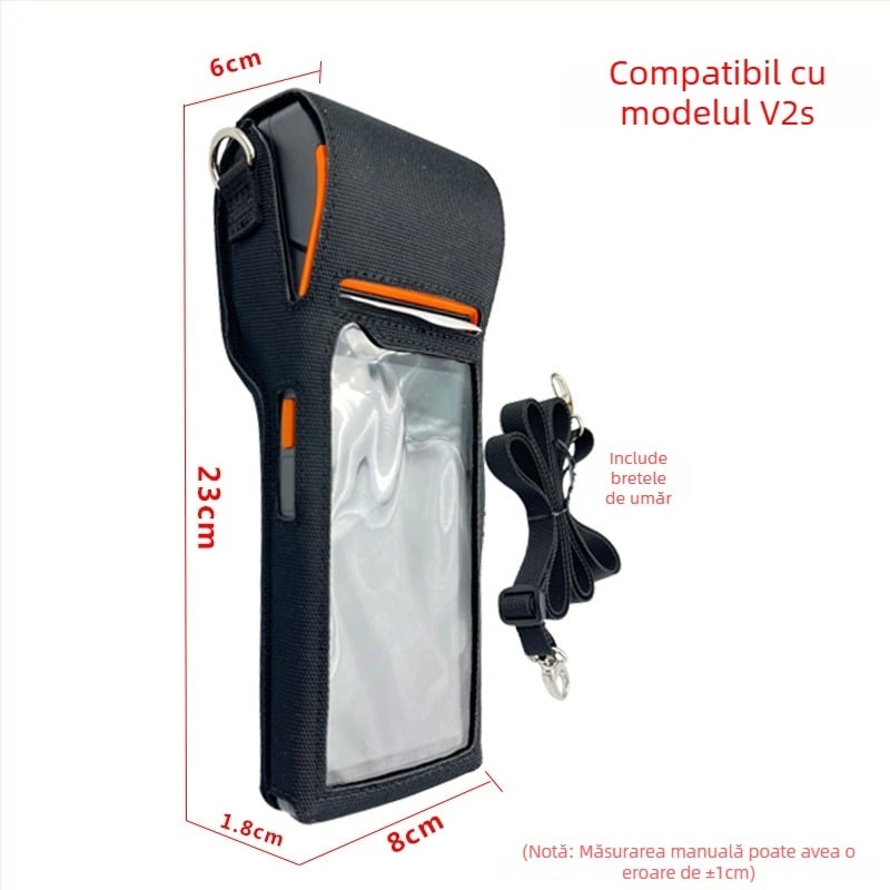 Husă protecție pentru terminal portabil POS/PDA – nylon, RFID compatibil, imprimare logo personalizat, greutate 200 g