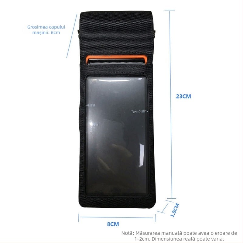 Husă protecție pentru terminal portabil POS/PDA – nylon, RFID compatibil, imprimare logo personalizat, greutate 200 g