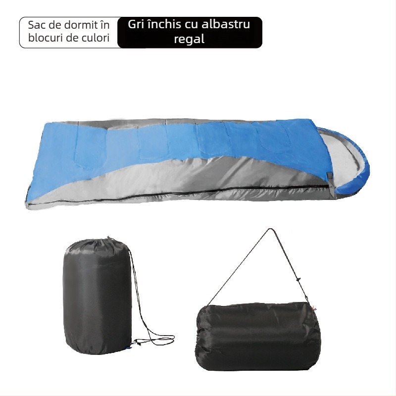 Sac de dormit Shengyuan de iarnă pentru adulți, cu umplutură Hollow Cotton, căptușeală 190T Spring Yarn, țesătură 190T Polyester Silk, stil plic, greutate 1,3 kg