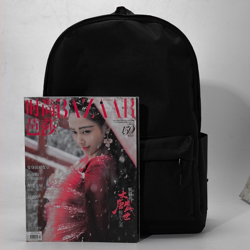 Rucsac școlar din pânză, respirabil și impermeabil, stil urban minimalist, bretele curbate, pentru elevi de gimnaziu