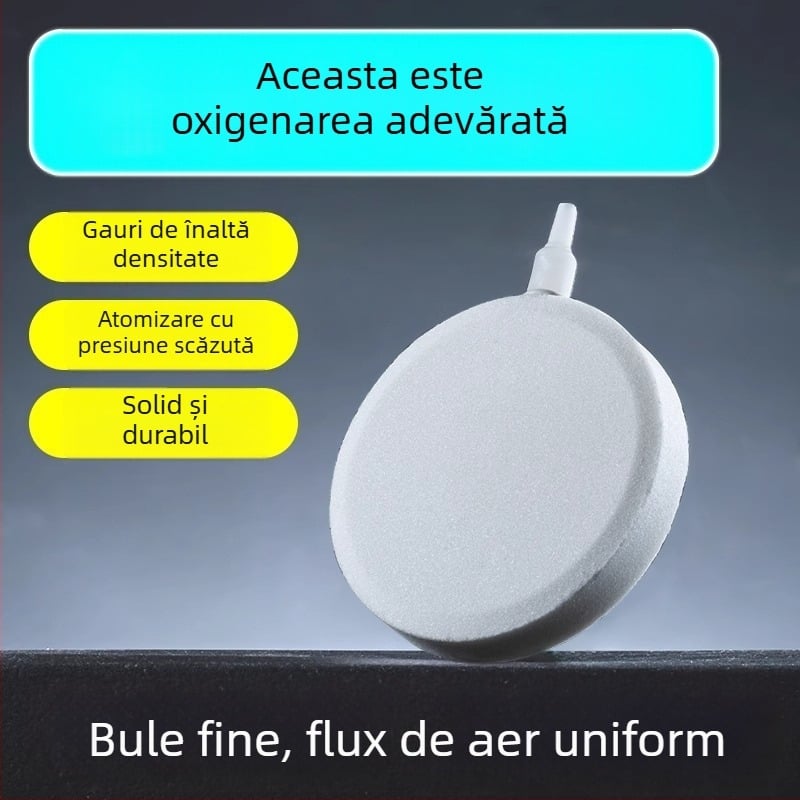 Accesoriu pentru oxigenarea acvariului – Disc Nano de aer cu presiune redusă, Bubble Stone, Air Stone și Disc de atomizare