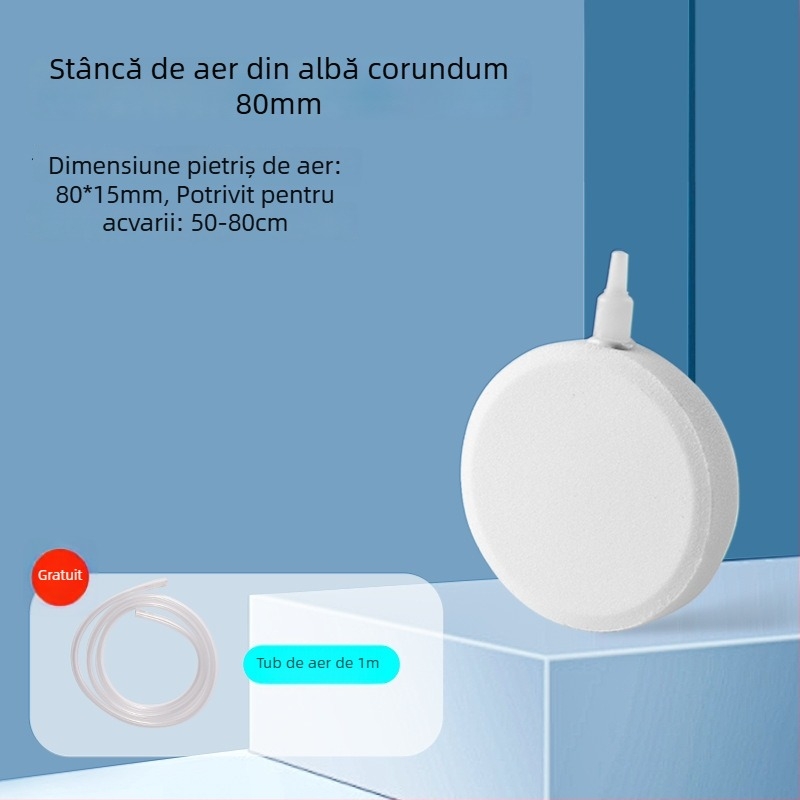 Accesoriu pentru oxigenarea acvariului – Disc Nano de aer cu presiune redusă, Bubble Stone, Air Stone și Disc de atomizare