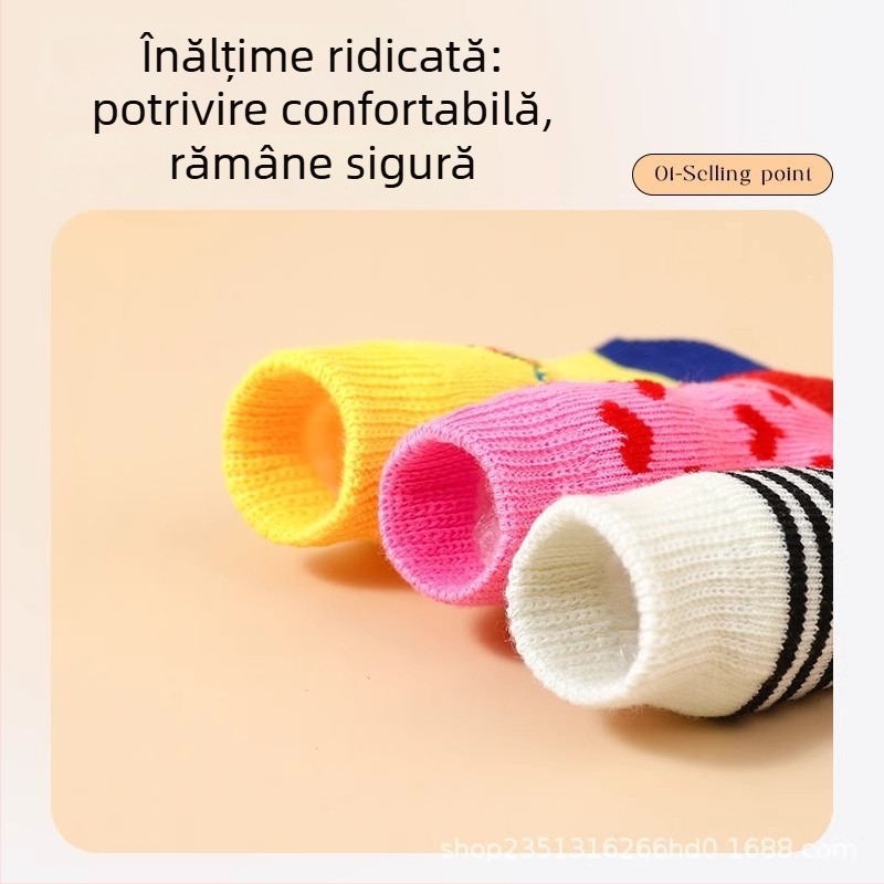 Șosete și încălțăminte pentru câini pentru uz exterior, protecții pentru picioare împotriva murdăriei, încălțăminte pentru pisici și animale de companie, protecție anti-zgârieturi pentru picioare la câini mici (Material: Alte; Potrivit pentru toate rasele;