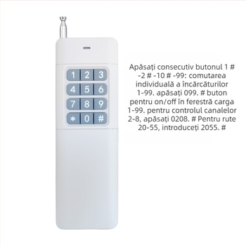 Comutator de control wireless — Jingchuangxinwei; temperatură de lucru -20 până la 75°C; proiectat pentru comutare la distanță