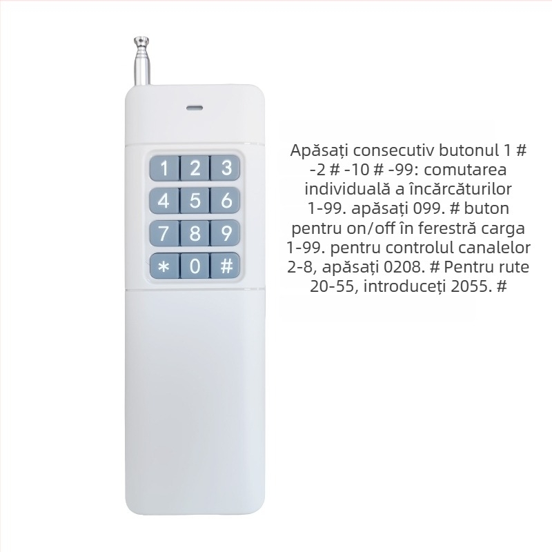 Comutator de control wireless — Jingchuangxinwei; temperatură de lucru -20 până la 75°C; proiectat pentru comutare la distanță