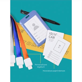 Suport retractabil pentru carduri — din plastic, brand Uhoo/youhe, stil modern minimalist, pentru carduri de identitate, carduri de autobuz, carduri de joc, ecusoane de angajat și ecusoane de fabrică