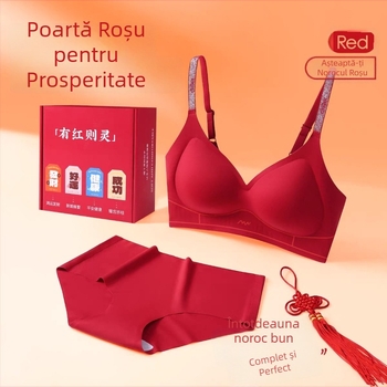 Set de lenjerie din nailon, cupe 3/4, cupe subțiri modelate, fără inel metalic, bretele fixe dublu, închidere la spate cu patru cârlige