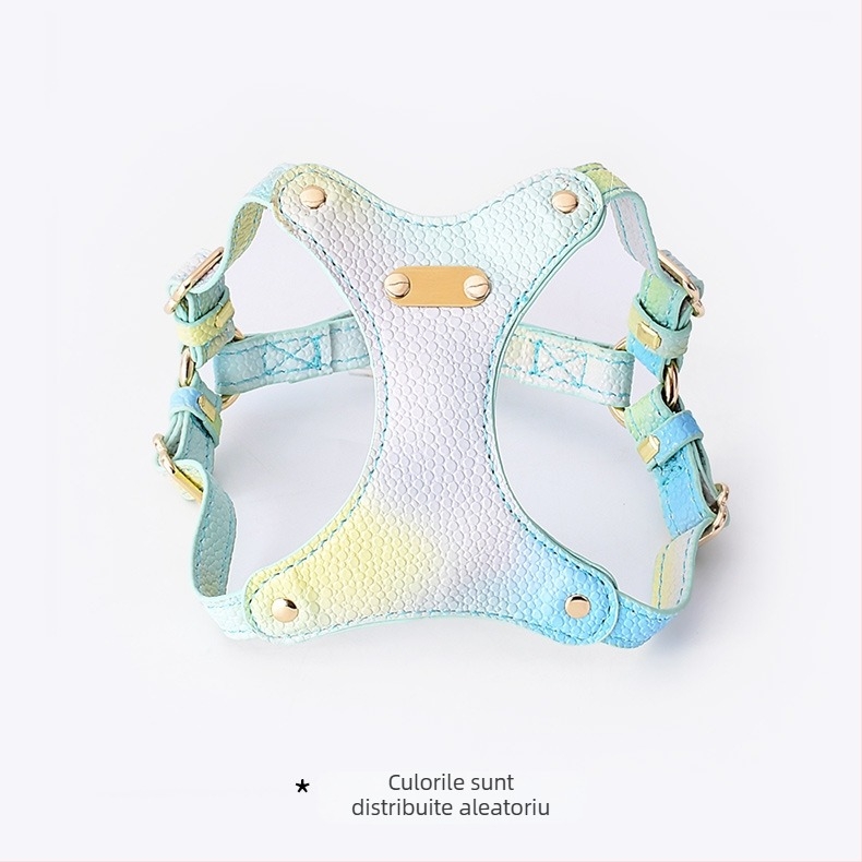 Set hâm piept pentru animale de companie și lesă, material Cortex, neextensibil, ambalaj en-gros 100 bucăți, pentru pisici