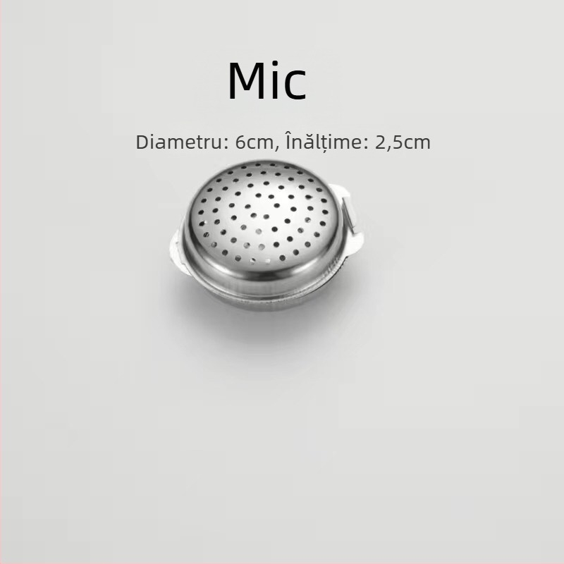 Cutie pentru condimente din oțel inoxidabil 304, cu bile de condimente și borcan pentru condimente solide