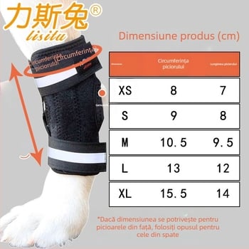 Splint pentru fractură la laba din spate a câinelui – neopren Lis Rabbit, utilizare generală