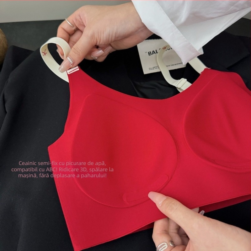 Set de lenjerie pentru femei - Ediție limitată Anul Nou, Cupă 1/2, Cupă-model mediu, Stil Top Tank, Nylon/Poliamid