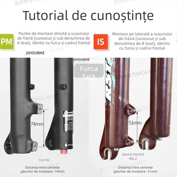 Adaptor de bază pentru frână cu disc pentru bicicletă de munte, compatibil cu mai multe rotoare, frână mecanică sau hidraulică.