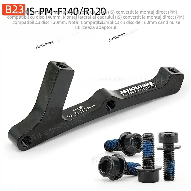 Adaptor de bază pentru frână cu disc pentru bicicletă de munte, compatibil cu mai multe rotoare, frână mecanică sau hidraulică.