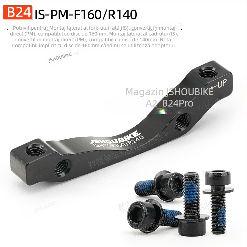 Adaptor de bază pentru frână cu disc pentru bicicletă de munte, compatibil cu mai multe rotoare, frână mecanică sau hidraulică.