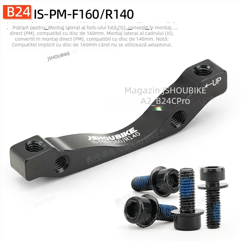 Adaptor de bază pentru frână cu disc pentru bicicletă de munte, compatibil cu mai multe rotoare, frână mecanică sau hidraulică.