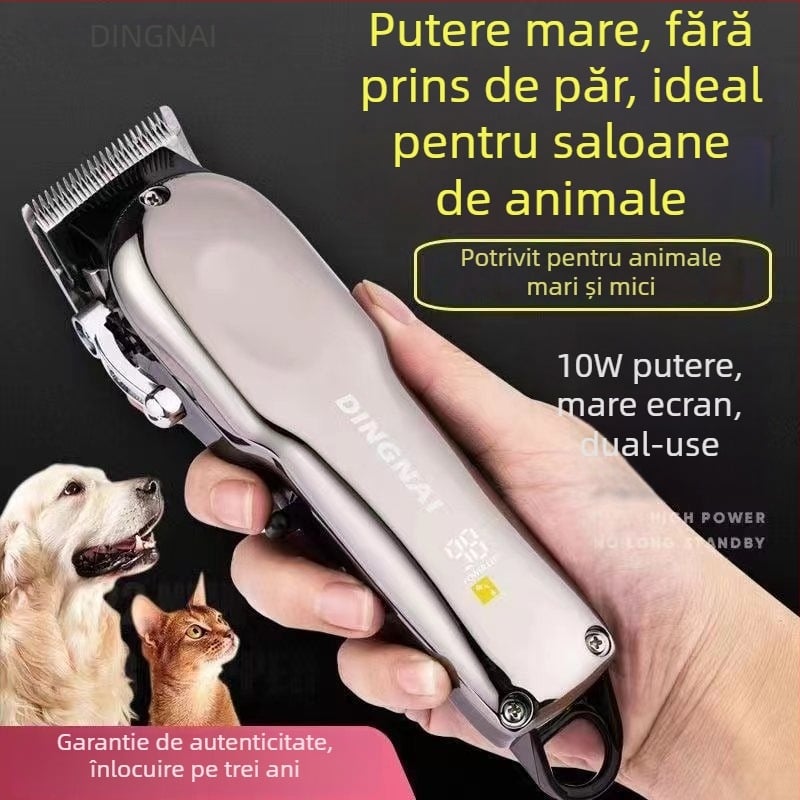 Mașină electrică de tuns pentru câini, putere mare, lamă din oțel inoxidabil, pentru câini de talie mare, utilizare profesională