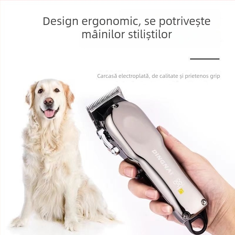 Mașină electrică de tuns pentru câini, putere mare, lamă din oțel inoxidabil, pentru câini de talie mare, utilizare profesională