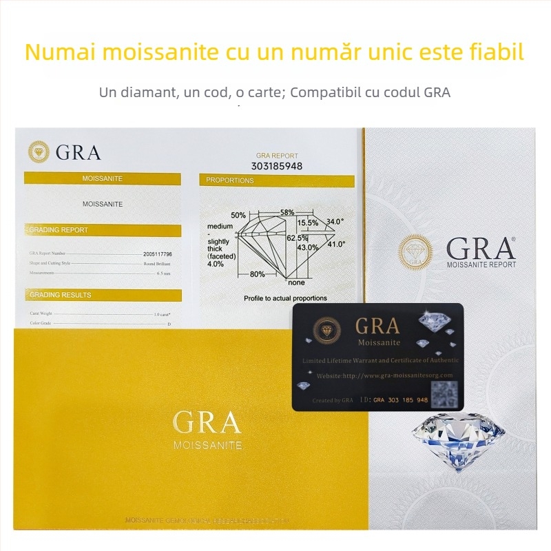 Moissanite Plum Blossom Cut piatră liberă, formă rotundă, lustruită, personalizabilă