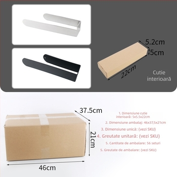 Raft pentru prosoape de hârtie din oțel inoxidabil 304, finisaj mat, montaj cu adeziv fără găuri, 1 nivel, sarcină 5 kg