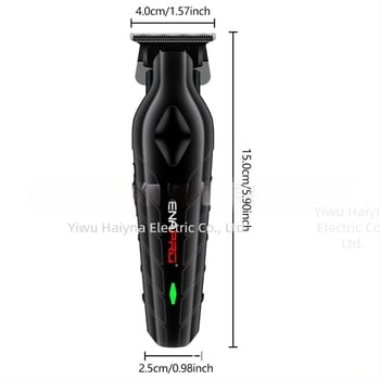 Mașină de tuns păr electrică cu motor periat, lamă din oțel inoxidabil, baterie încorporată 1000–1200 mAh, autonomie 1–3 h, zgomot 36–45 dB