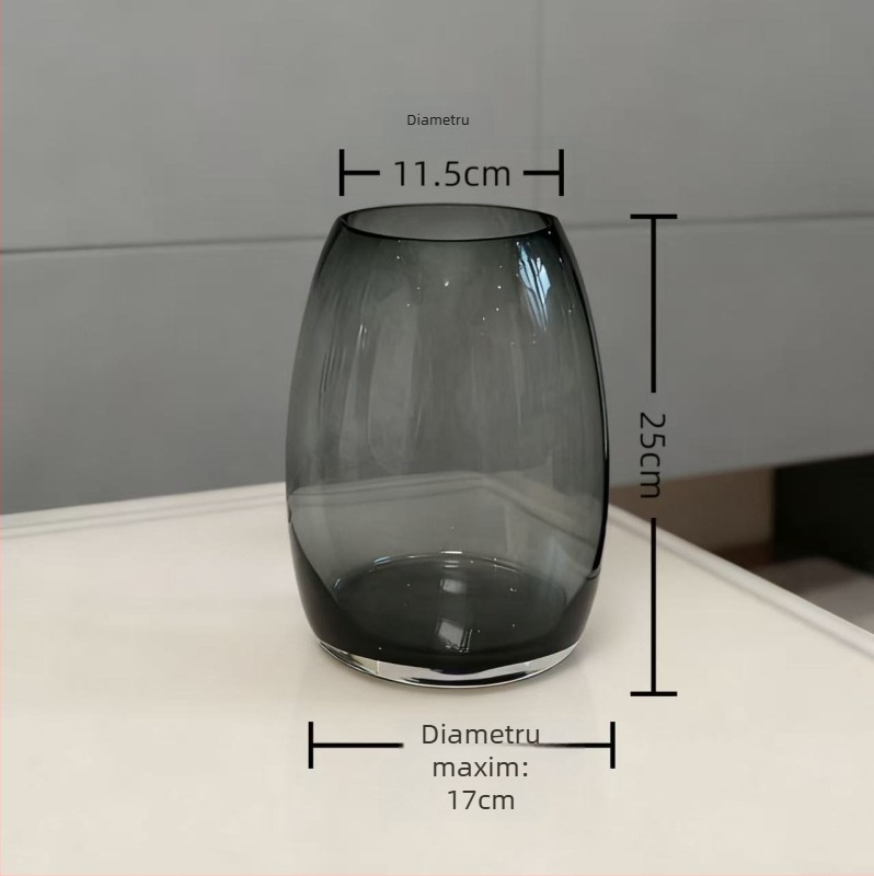 Terrarium de sticlă pentru peisaj miniatural cu mușchi și plante, sticlă hidroponică, decor de birou, Crystal yao