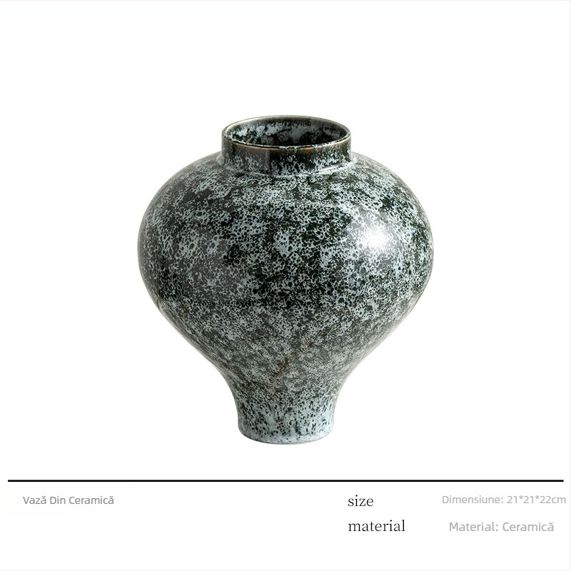 Vas ceramic de la Craftsman thirteen, ambalaj din carton, așezare pe suprafață