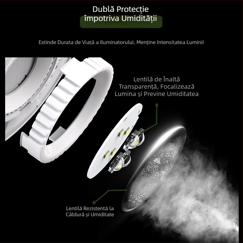 Lampă pentru plante cu spectru complet pentru micro peisaj – 4 LED, 230 lm, 6500K, 220V, 63 lm/W