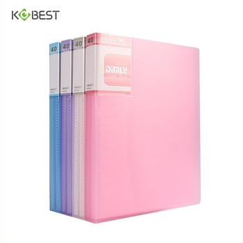 Mapă PP pentru broșuri informative cu pagini interioare transparente, model A4220-4210, 20–100 pagini, grosime 2.5–6.0 cm, brand KOBEST Kangbai