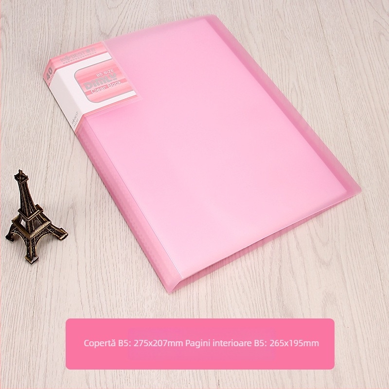 Mapă PP pentru broșuri informative cu pagini interioare transparente, model A4220-4210, 20–100 pagini, grosime 2.5–6.0 cm, brand KOBEST Kangbai