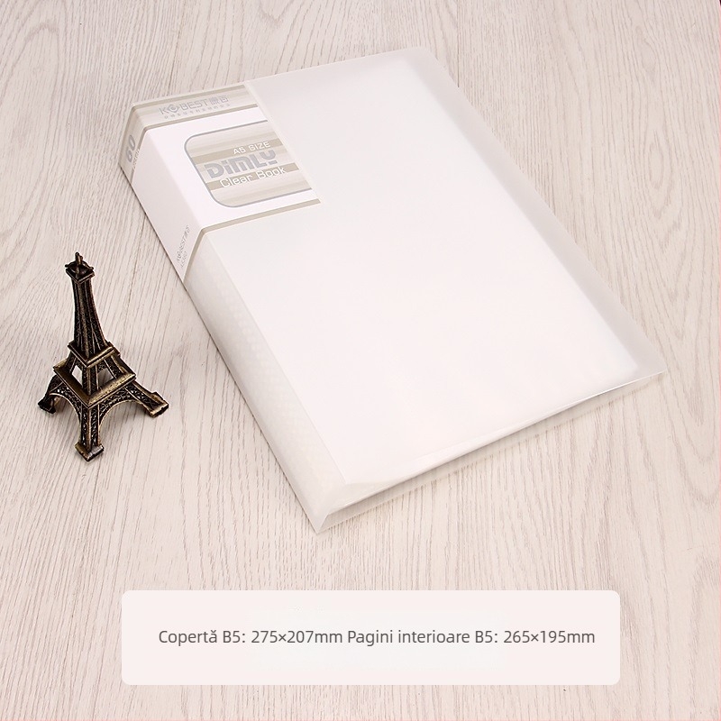 Mapă PP pentru broșuri informative cu pagini interioare transparente, model A4220-4210, 20–100 pagini, grosime 2.5–6.0 cm, brand KOBEST Kangbai