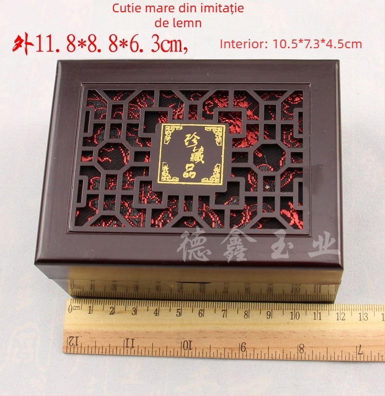 Cutie de bijuterii pentru cadouri cu design sculptat gol și interior velurat; Materiale compozite, cutie de ambalaj – Jin Dexin, China